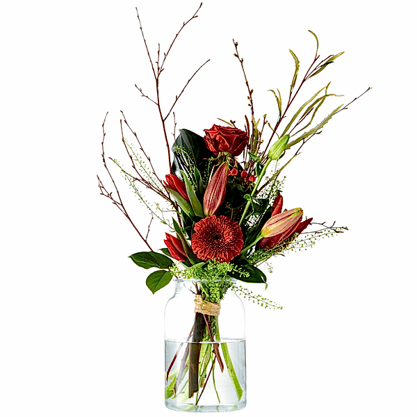 Rood Valentijnsboeket voor je eerste liefde