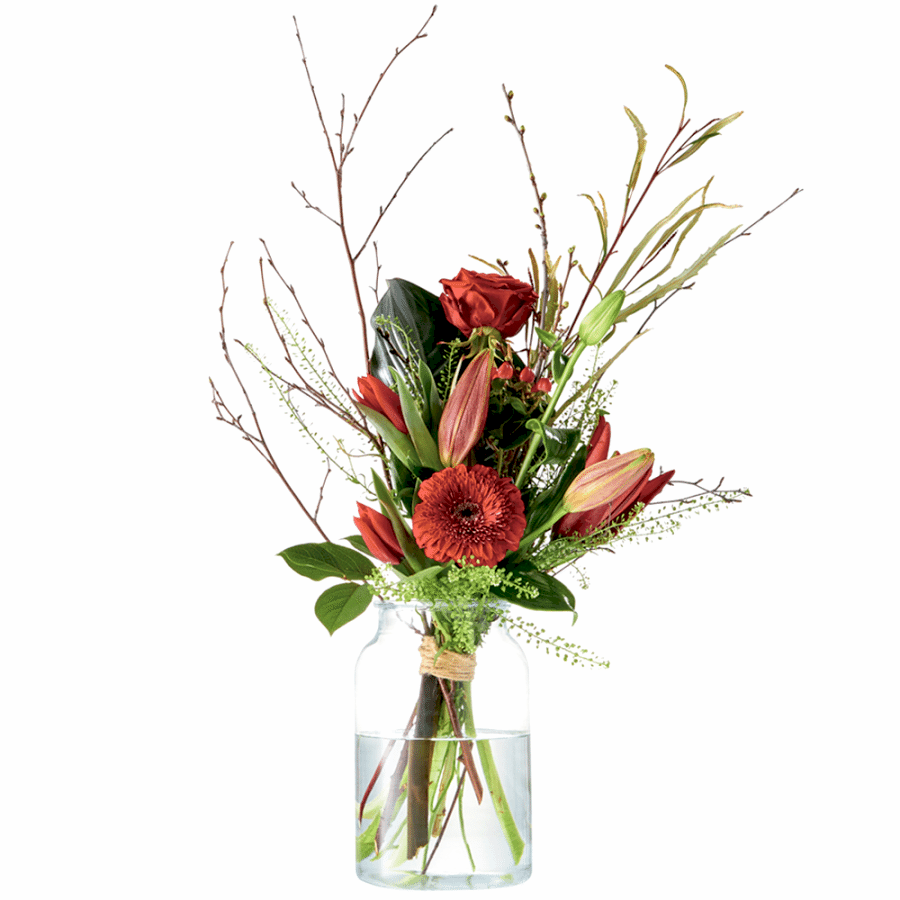 Rood Valentijnsboeket voor je eerste liefde